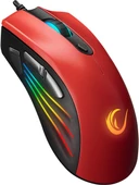 Rampage SMX-R33 Kırmızı RGB Makrolu Ergonomik Optik Kablolu Oyuncu Mouse thumbnail 3