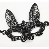 Siyah Dantel Kesim Balo Parti Maskesi 7 No thumbnail 3