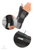 El Bilek Splinti Airtex siyah Sağ Taraflı Bileklik ve Başparmak Destekleyici Korsesi WS-0041 - 2