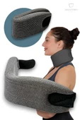 Medikal Sünger Boyunluk,boyun Fıtığı Boyun Destek Boyun Düzleşmesi Korse Gri NC-0031 - 1