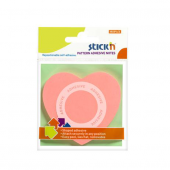 Hopax Stıckn Yapışkanlı Not Kağıdı Kalp Şekilli 50 YP 70x70 Açık Pembe 21545 - 2