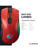Rampage SMX-R33 Kırmızı RGB Makrolu Ergonomik Optik Kablolu Oyuncu Mouse thumbnail 10