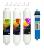 Inline Kapalı Kasa Su Arıtma Cihazı Jammy JF Membranlı 4lü Filtre Seti 12 İnch - 1