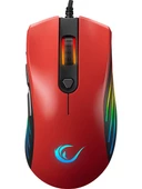 Rampage SMX-R33 Kırmızı RGB Makrolu Ergonomik Optik Kablolu Oyuncu Mouse thumbnail 2