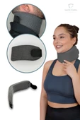 Medikal Sünger Boyunluk,boyun Fıtığı Boyun Destek Boyun Düzleşmesi Korse Gri NC-0031 - 2
