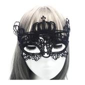 Siyah Dantel İşlemeli Balo Maskesi 9 No thumbnail 1