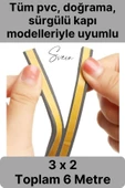 1. Sınıf Gri Kapı Pencere Soğuk Toz Geçirmez İzolasyon Fitili Yapışkanlı Isı Yalıtım 2x3=6 mt thumbnail 2