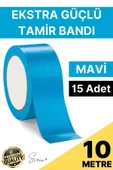 15 Adet 10 mt Mavi Tamir Takviye Kapatıcı Güçlü Onarım Bandı Su Geçirmez Sızdırmaz Dayanıklı Çatlak thumbnail 1