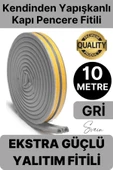 1. Sınıf Gri Kapı Pencere Soğuk Toz Geçirmez İzolasyon Fitili Yapışkanlı Isı Yalıtım 2x5=10 mt - 1