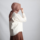 PEMİRA PAMUKLU FLAMLI AÇIK VİZON ŞAL - 1