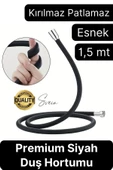 Özel Üretim 1,5 Metre 360 Derece Dönebilen Kıvrılmayan Esnek Yumuşak Silikon Patlamaz Duş Hortumları - 1