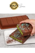 10 Bölmeli Dubai Çikolatası Kalıbı Silikon Bpa Free Kek Yapma Yıkanabilir Isıya Dayanıklı Esnek - 5