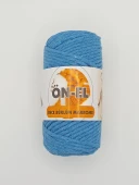 Ön-El Büklüm Taranabilir Makrome İpi - 250 GR - ( Mavi ) - 1