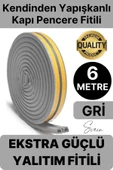 1. Sınıf Gri Kapı Pencere Soğuk Toz Geçirmez İzolasyon Fitili Yapışkanlı Isı Yalıtım 2x3=6 mt thumbnail 1