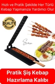 Pratik Kolay Hızlı Adana Urfa Şiş Kebap Yapma Kalıbı Kebapmatik Makinesi Et Hazırlama Aparatı Kutusu - 1