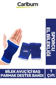 Özel Üretim Elastik Bilek Avuç İçi Baş Parmak Destek Bandı Sporcu El Bilekliği thumbnail 1