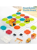 Learning Fun 34 Parça Stem Eğitici Beceri Geliştirici Mantıksal Kendin Yap Yol Inşa Oyunu Puzzle Oyuncak - 5