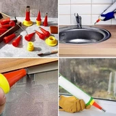 Silikon Çekme Uçları Tam Set 30 Parça Her Yüzeye Uygun Kalafat Mastik Alet Seti Mastik Ucu - 8