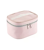 Captain Seyahat Makyaj Organizeri Çok Fonksiyonlu Kozmetik Çantası Suni Deri - 200 Açık Pembe - 1