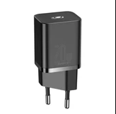 Baseus CCSUP-B01 Süper Si QC Siyah CCSUP-B01 20W Type-C Şarj Cihazı - 1