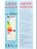 Lığtex 28W 2800K (Sarı Işık) E14 Duylu Aspiratör Ampulü (4 Adet) - 4