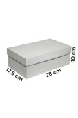 Betax Ayakkabı Kutusu - Beyaz 28x17,5x10cm (5 Adet) - 1
