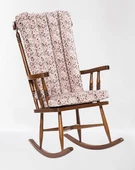 Sandalye Zus 299 Model 90475 Sallanan Ahşap Retro Ayak Kutuda Sevk El Yapım - 6