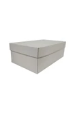 KUTU MARKET Erkek Ayakkabı Kutusu - 10 Adet Beyaz 28x17,5,x10 Cm Isimsiz Merdane - 3