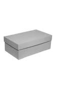 KUTU MARKET Erkek Ayakkabı Kutusu - 10 Adet Beyaz 28x17,5,x10 Cm Isimsiz Merdane - 1
