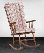 Sandalye Zus 299 Model 90475 Sallanan Ahşap Retro Ayak Kutuda Sevk El Yapım - 4