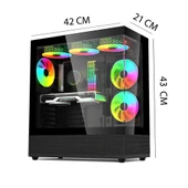 Ventus 510 X Ryzen 7 5700X 32GB 512GB M.2 NVMe RTX 3060 8GB 24" 165 Hz Oyuncu Masaüstü Bilgisayarı thumbnail 5