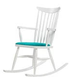 Sandalye Zus300 Model 90476 Sallanan Beyaz Ahşap Retro Ayak Kutuda Sevk El Yapım - 1