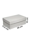 KUTU MARKET Kadın Ayakkabı Kutusu - 10 Adet Beyaz Isimsiz (28X17,5X10CM) Zenne - 2