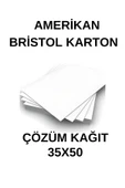 Amerikan Bristol Karton 35X50 Cm 250 gr - 50 Adet - 1