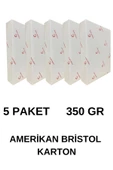Amerikan Bristol Karton A4 350 Gr 5 Paket 500 Adet - 1
