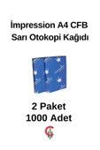 İmpression A4 Cfb Sarı Otokopi Kağıdı 2 Paket 1000 Adet - 1