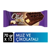 Ülker Olala Waffle Kek Çikolatalı & Muzlu 70 Gr x 12 Adet - 2
