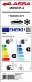 195/55R16 87H Snoways 4 Lassa - 4