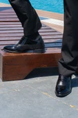 7 Cm Boy Uzatan Gizli Topuklu El Yapımı Hakiki Deri Brogue Klasik Ayakkabı, Damatlık Kundura - 3