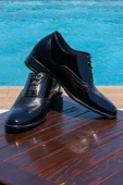 7 Cm Boy Uzatan Gizli Topuklu El Yapımı Hakiki Deri Brogue Klasik Ayakkabı, Damatlık Kundura - 2
