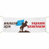 Hainler İçin Yaşasın Cehennem Afiş - Pankart 75x300 Cm - 1