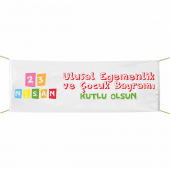 23 Nisan Bayramı Afiş- Pankart 75x300 cm - 1