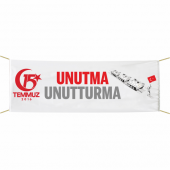 15 temmuz Unutma Unutturma Afiş - Pankart 75x300 cm - 1