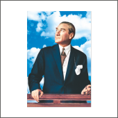Atatürk Posteri - 2-400x600 cm - 1