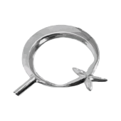 Türk Makam Bayrağı Simli + Telalı + Krom Direk thumbnail 3