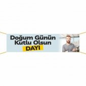 Doğum Günü Pankartı (Dayı) -20 75x300 cm - 1