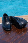 7 Cm Boy Uzatan Gizli Topuklu El Yapımı Hakiki Deri Brogue Klasik Ayakkabı, Damatlık Kundura - 5