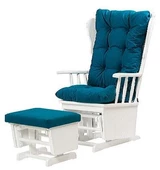 Sandalye Zus301 Model 90477 Mama Puflu Sallanan Ahşap Lake Beyaz Ayak El Yapım - 1