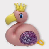 Kurmalı Işıklı Sevimli Flamingo - Pembe thumbnail 2