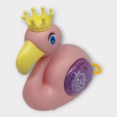 Kurmalı Işıklı Sevimli Flamingo - Pembe thumbnail 1